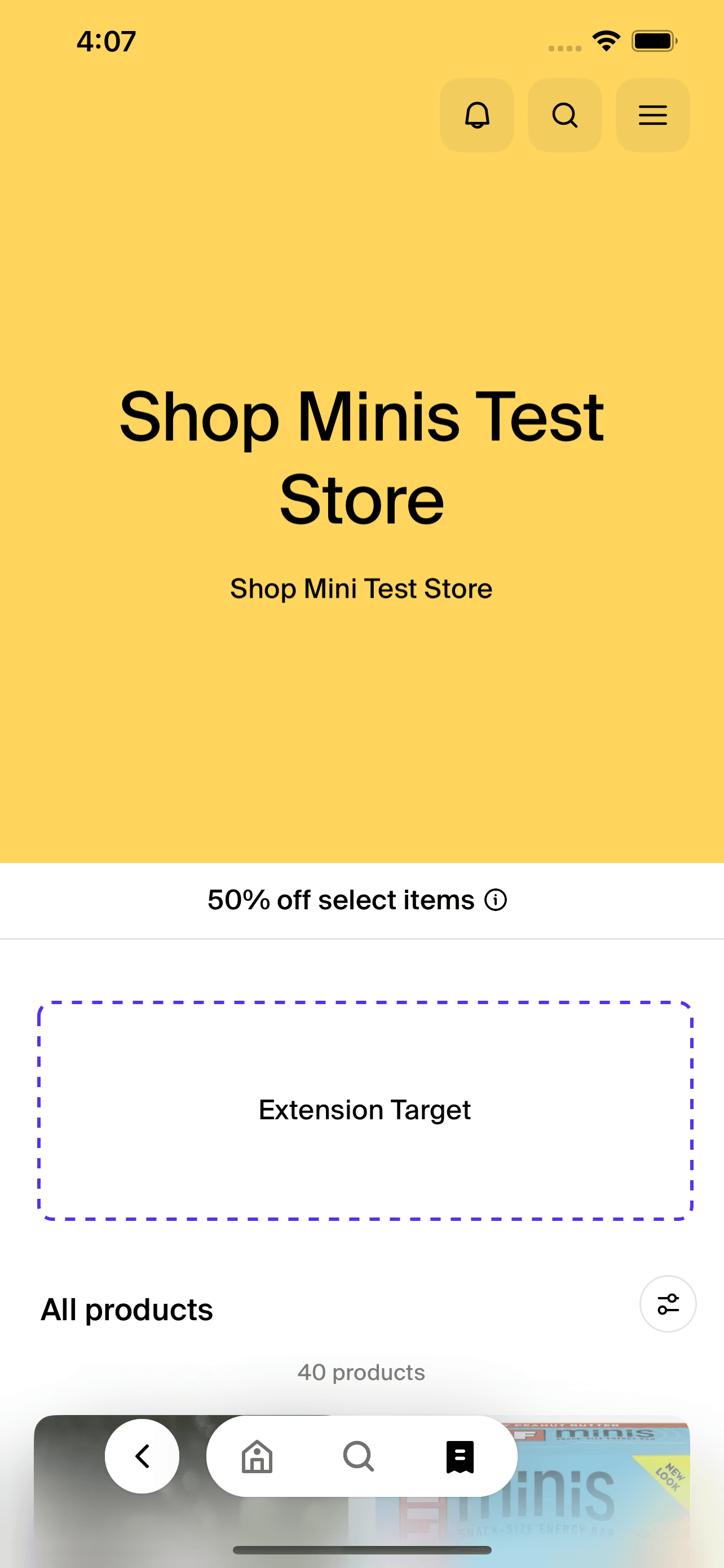 Example of target